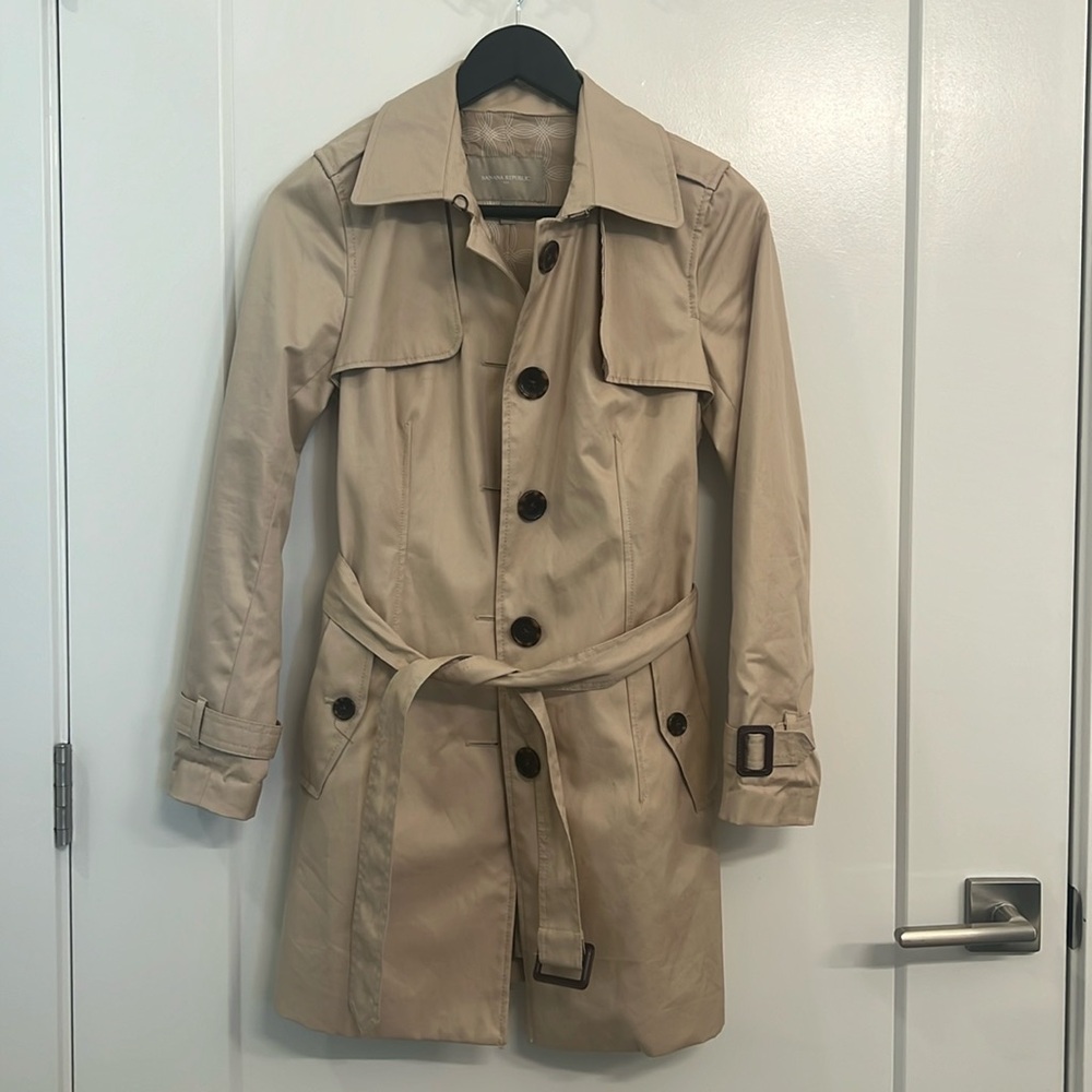 Petite, Banana Republic - Trench Coat - Beige